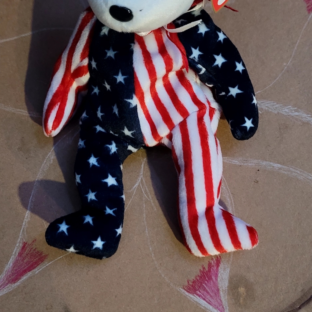 Ty Patriotic Bear Stuffed Animal - Red, White, and Blue
